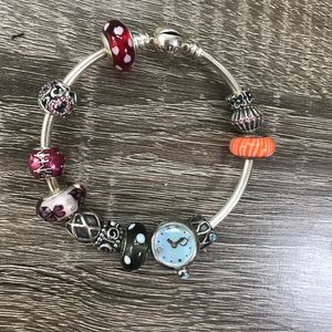 Three Pandora Bracelets and 14 charms